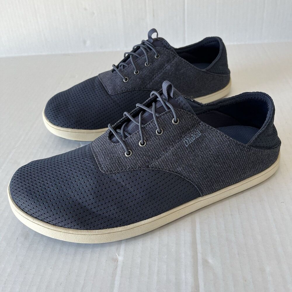 OluKai Nohea Moku Boat Shoes Mens Sz 11 Slip On Breathable Mesh Barefoot Comfort - Picture 2 of 16